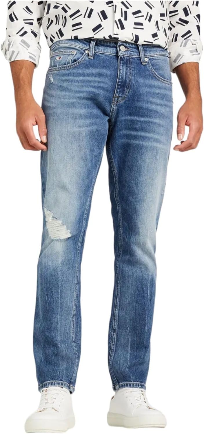 Tommy Hilfiger Herren Jeanshosen 27W / 30L Blau (Wilson Mid Blue Stretch), 27W / 30L Blau (Wilson Mi