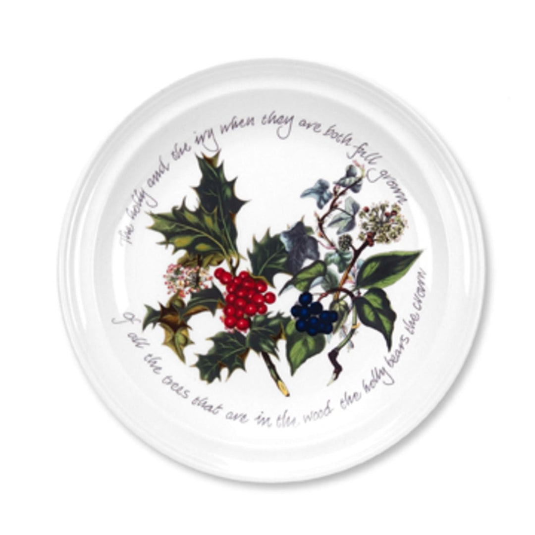 The Holly &amp; Ivy Teller, Keramik, Mehrfarbig, 21.5 x 21.5 x 3 cm, 6