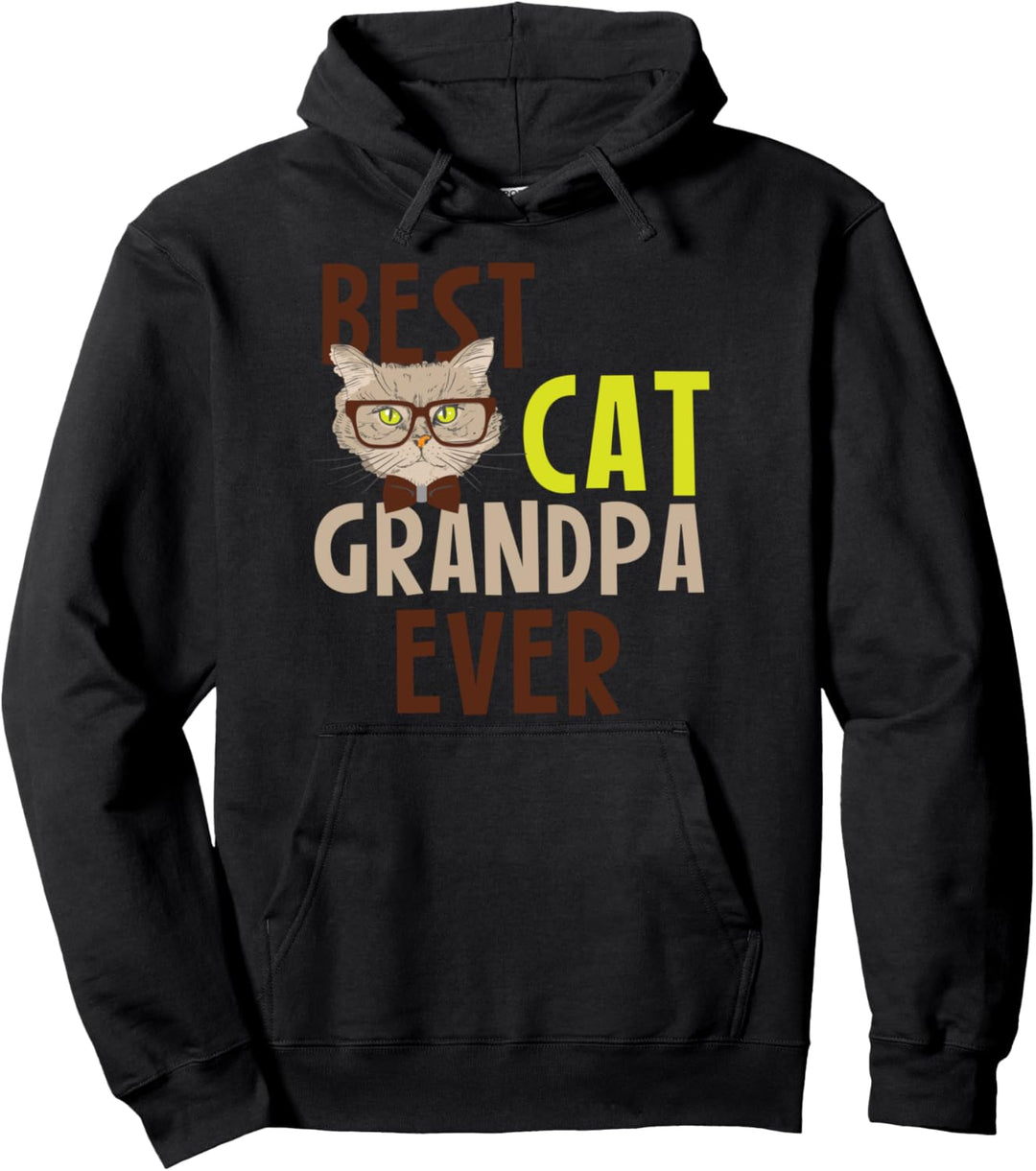 Lustige Katze Opa Best Cat Grandpa Ever Pullover Hoodie