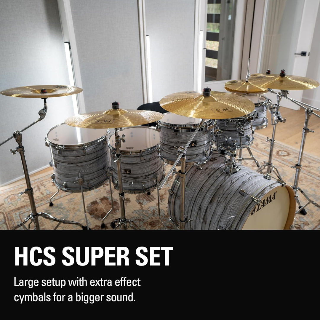 Meinl Cymbals HCS Super Schlagzeug Becken Set (Video) Box Pack mit 14 Zoll Hihat, 20 Ride, 16 Crash,