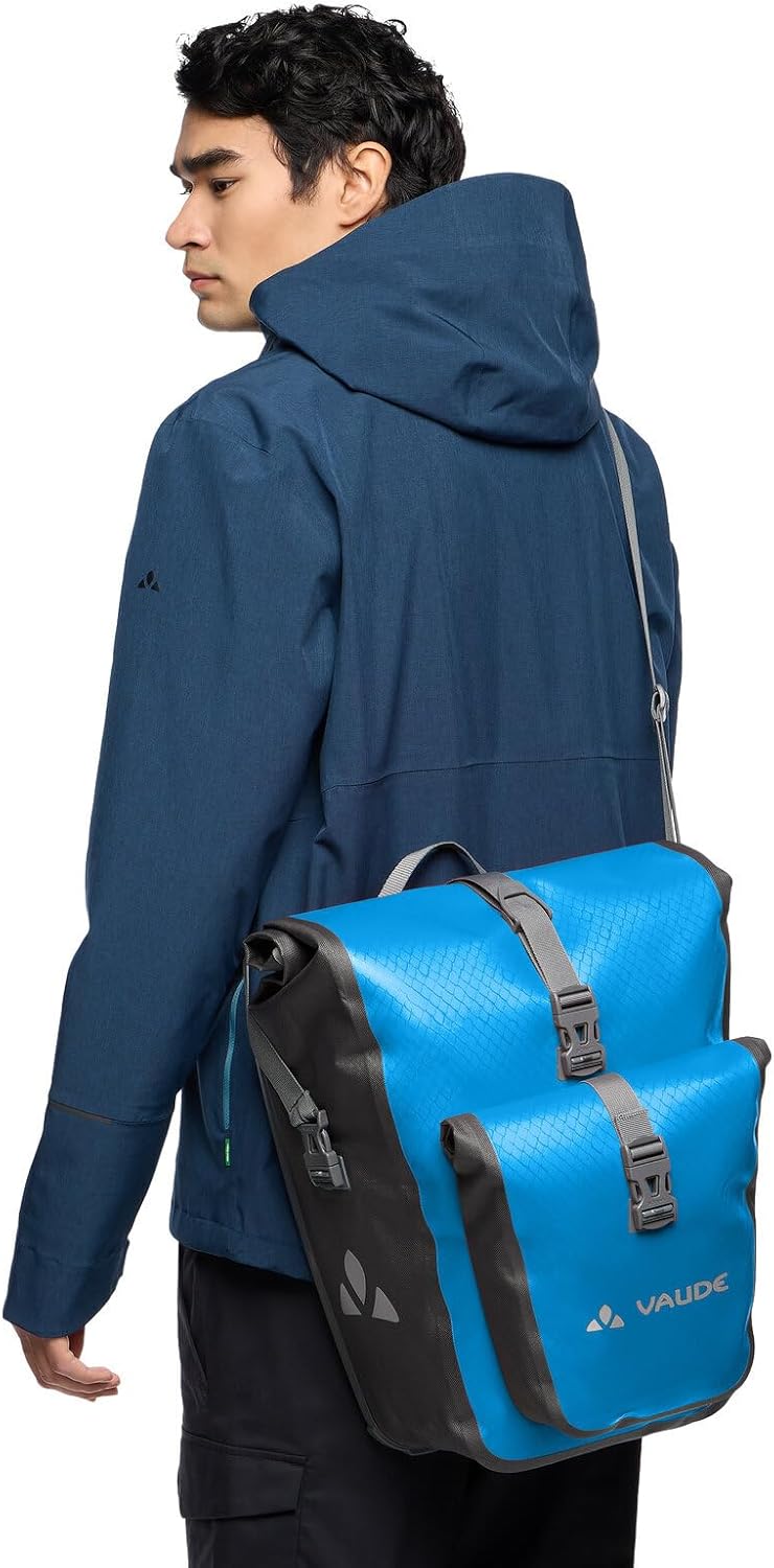 VAUDE Fahrradtasche für Gepäckträger Aqua Back Plus Single 1 x 25 L, Hinterradtasche wasserdicht, Fa