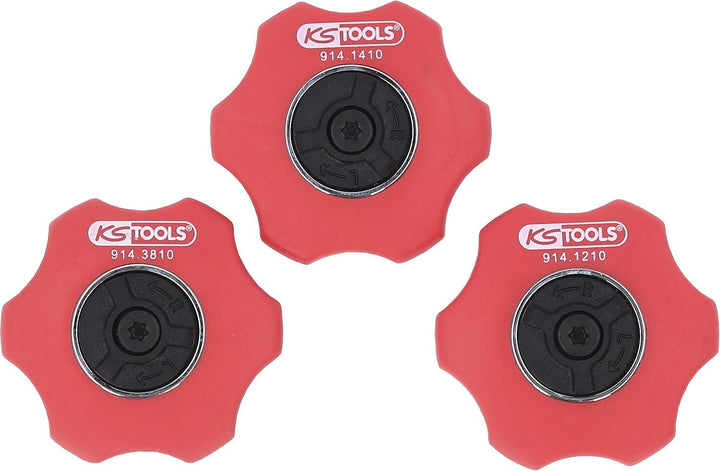 KS Tools 914.1215 Mini-Hand-Umschaltknarren-Satz, 3-teilig, 1/4 Zoll + 3/8 Zoll + 1/2 Zoll