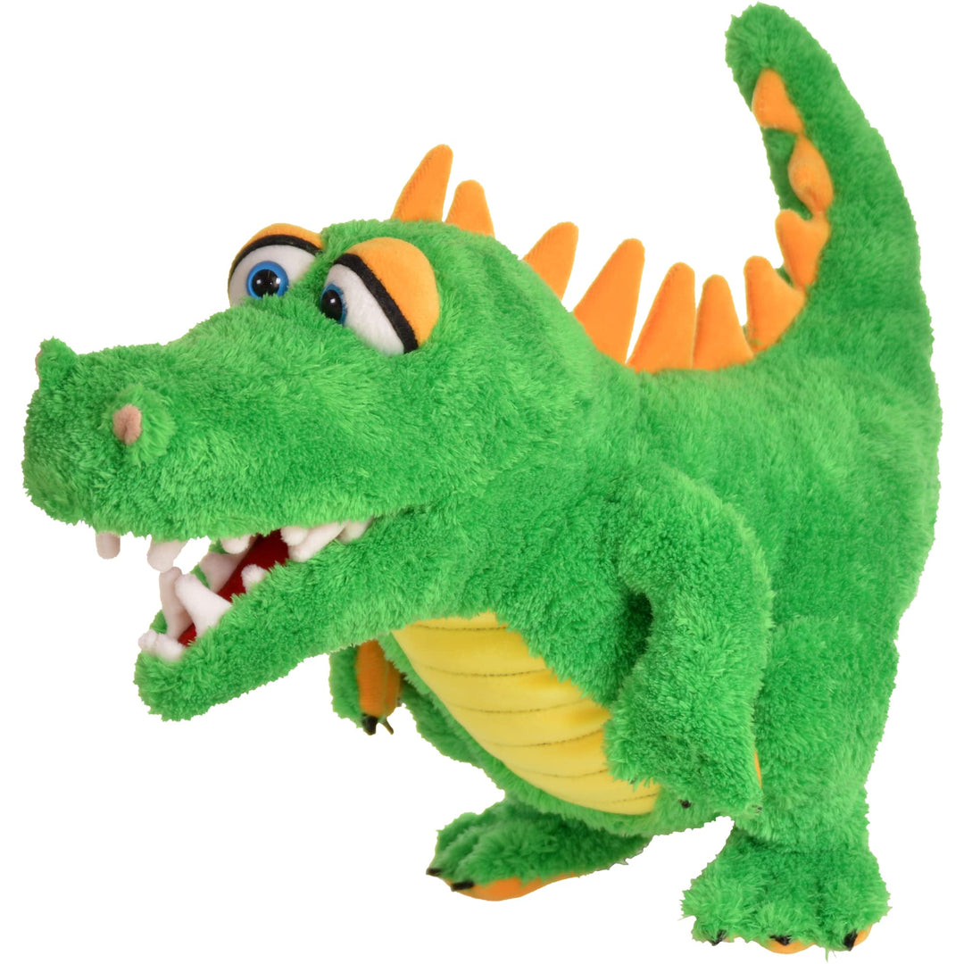 Living Puppets Handspieltier Krokodil Travis aus Stoff mit Einer Grösse von 28cm, W841