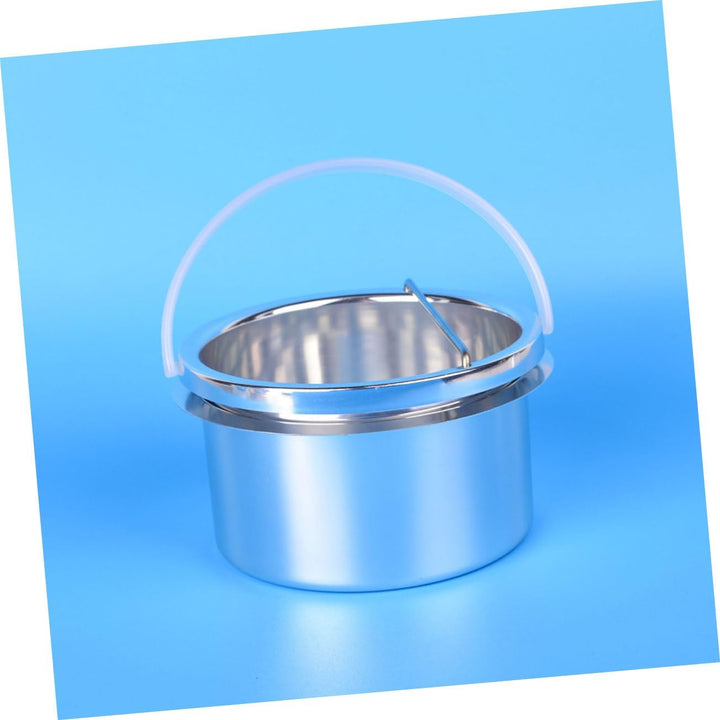 Housoutil Wachswärmertopf Innenschale 105mm Durchmesser 500 ml Aluminium für Haarentfernung zu Hause