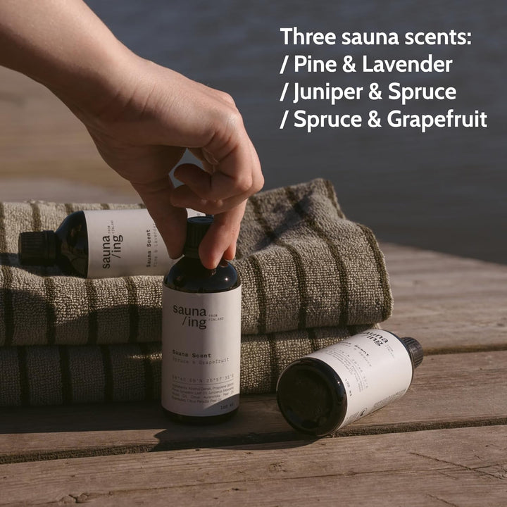 Saunaaufguss Wacholder & Fichte 100 ml – Bio & Vegan Sauna Aufgussmittel – Natürlicher Sauna Duft mi
