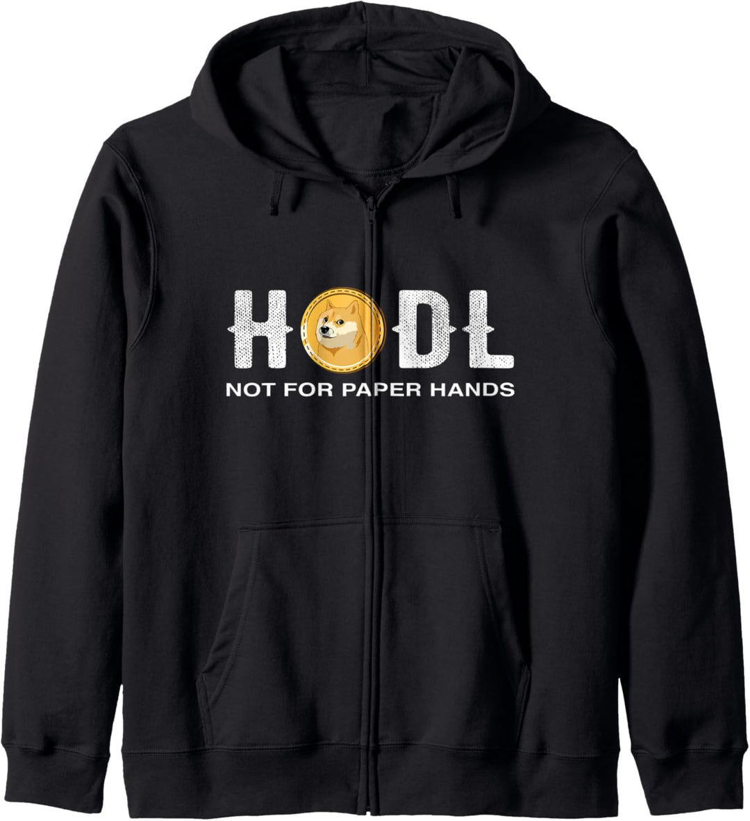 HODL Dogecoin To The Moon Funny Doge Krypto Kryptowährung Kapuzenjacke