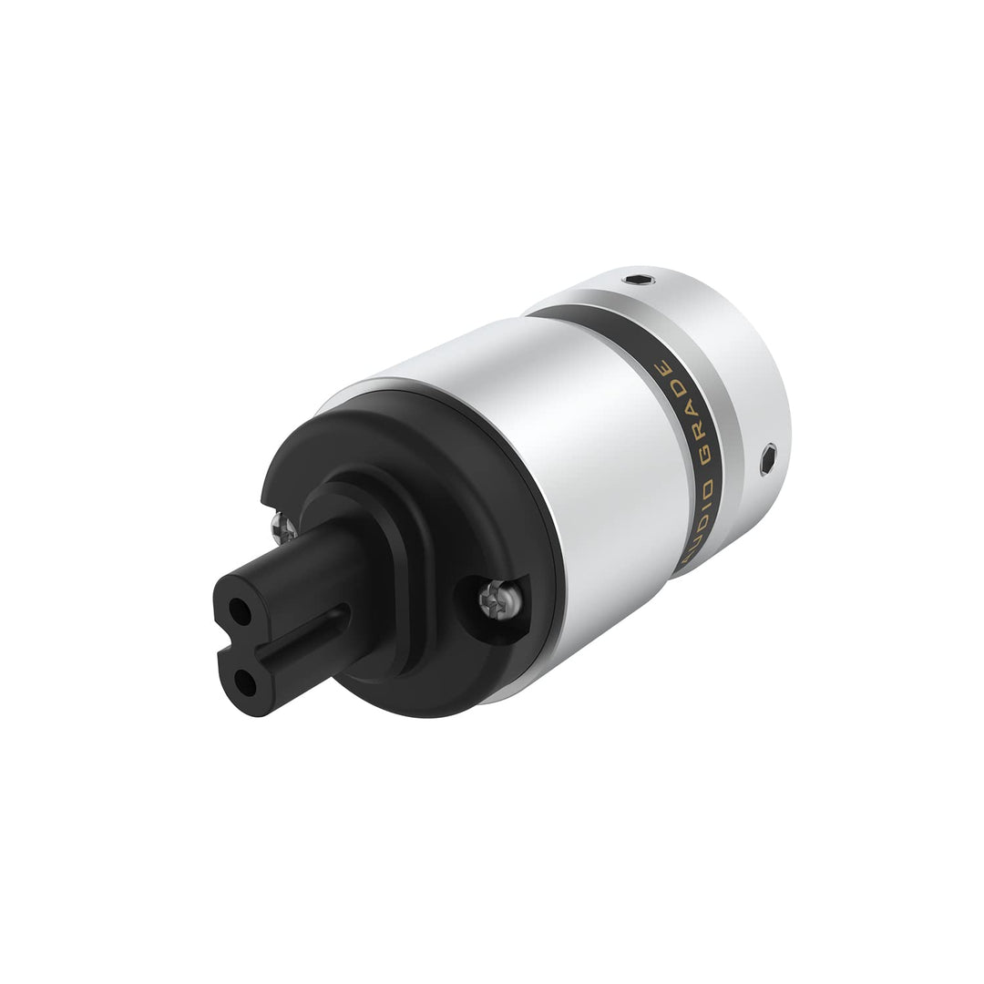 Brollitest Figur 8 IEC C7 AC Netzstecker Buchse Stecker Aluminium Netzstecker (Rhodium Plated) Für H