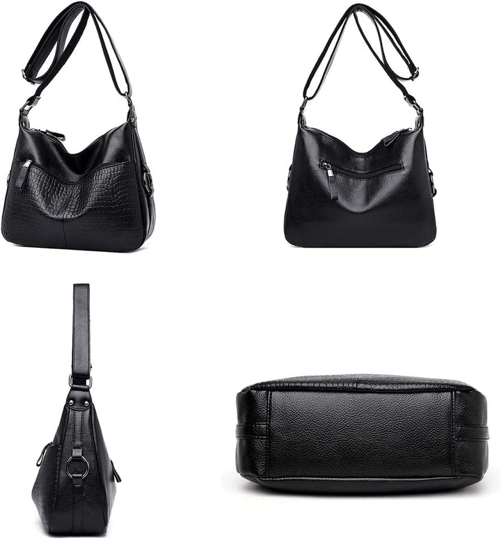 Coolives Damen Umhängetasche Handtasche aus PU-Leder Mode Tasche Schultertasche Leichte Taschen Schu