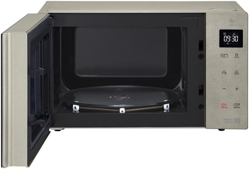 LG Electronics MH6535NBS Mikrowelle mit Grill | Smart Inverter Technologie | 1000 W | 25 L | 32 Auto