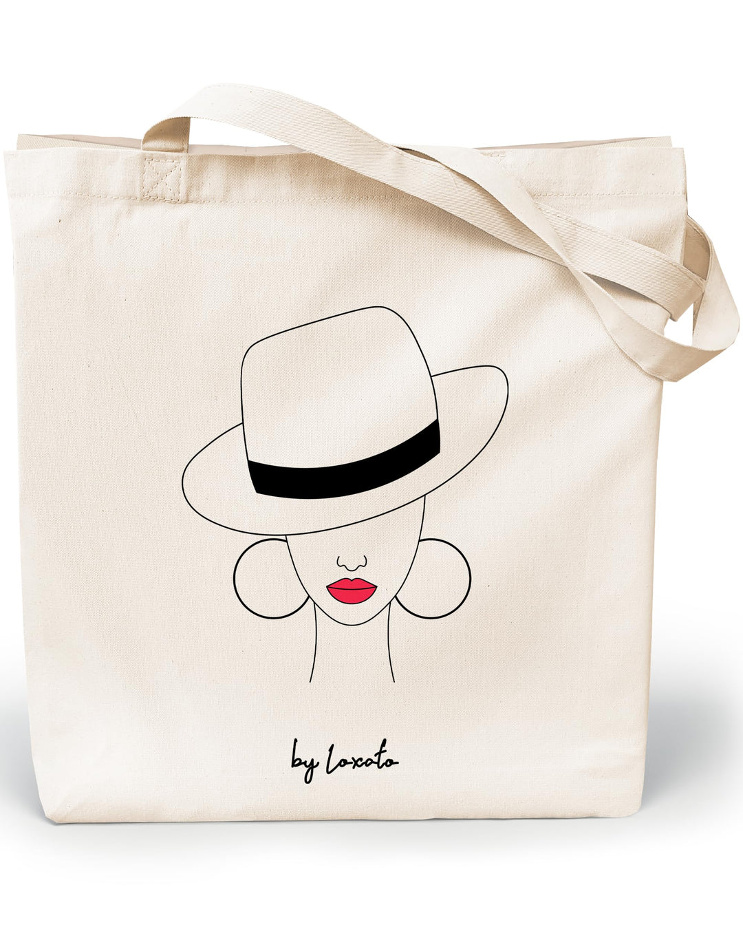 Stoffbeutel Bedruckt - Stofftasche - Baumwolltasche Bedruckt 100% B35 x H42 x T8 cm - Tragetasche Ca