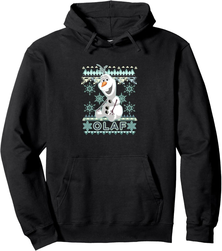 Disney Frozen Olaf Ugly Christmas Sweater Pullover Hoodie