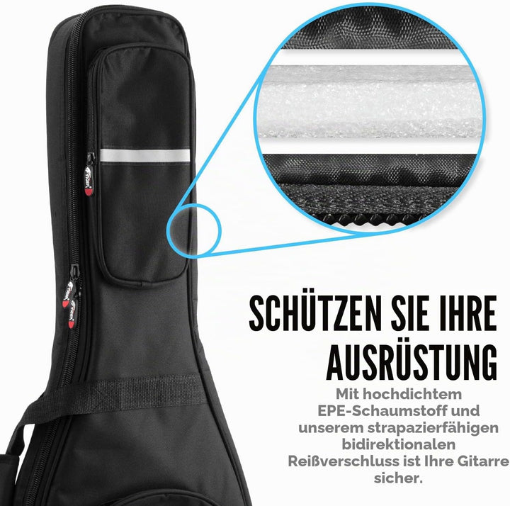 TIGER GGB42-EL Deluxe Tasche für E-Gitarre Elektrisch/Deluxe Padded, Elektrisch/Deluxe Padded