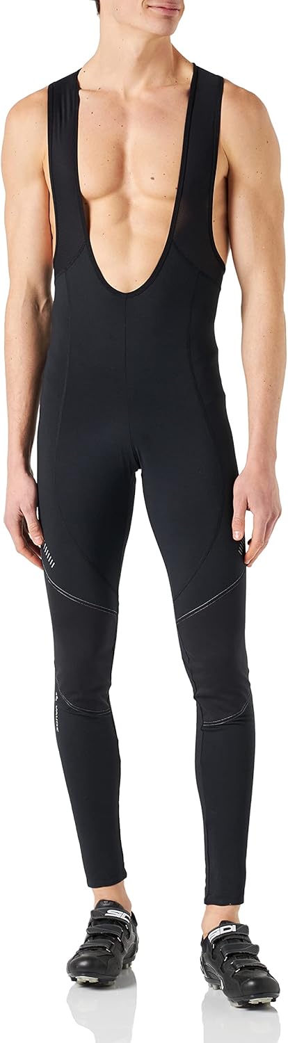 VAUDE Herren Hose Men's Active Warm Tights W/O Sc M Black/Silver, M Black/Silver