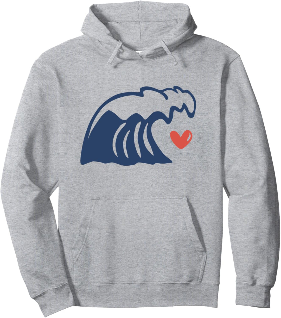 Wellen Surfen Surfer Strand Meer Liebe Pullover Hoodie