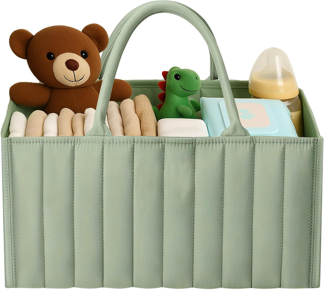 Zyluniy Baby Wickel Organizer für Wickelutensilien, Baby Windel Caddy Organizer, Windel Caddy mit Fä