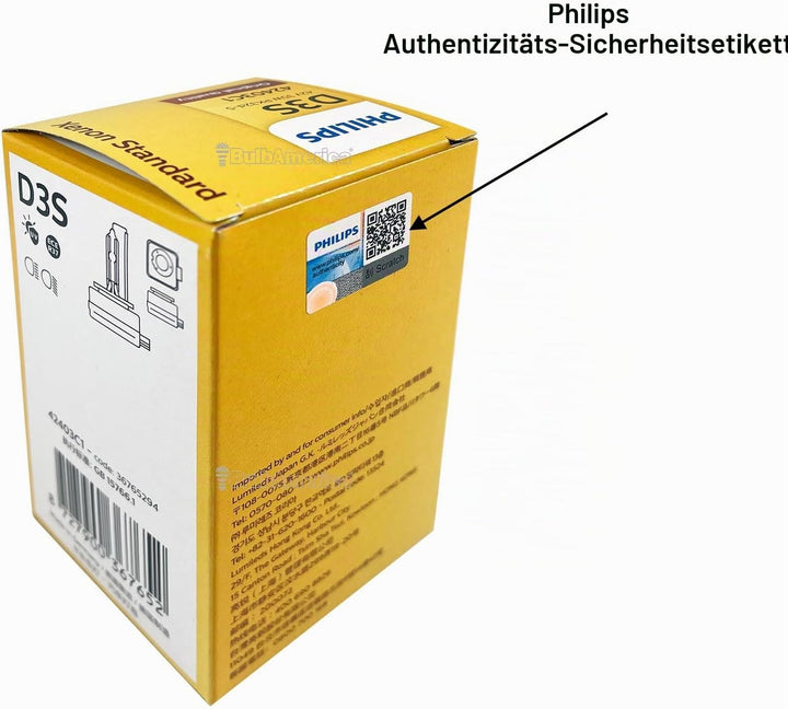 Philips Leuchtmittel Standard Xenon 42403 C1 Kfz