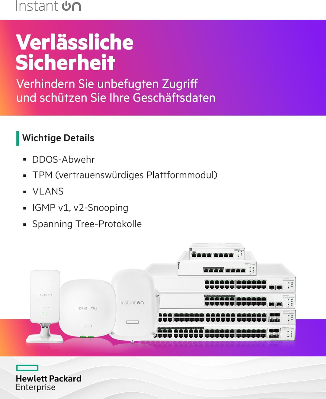 Aruba Instant On 1830 24-Port Gb Smart-Managed Layer-2-Ethernet-Switch | 24x 1G | 2X SFP | Lüfterlos