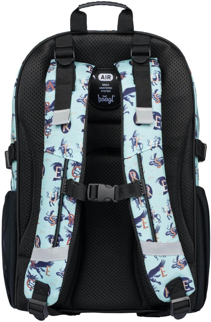 Baagl Schulrucksack Set Jungen Mädchen 3 Teilig, Schultasche für Grundschule Volksschule, Grundschul