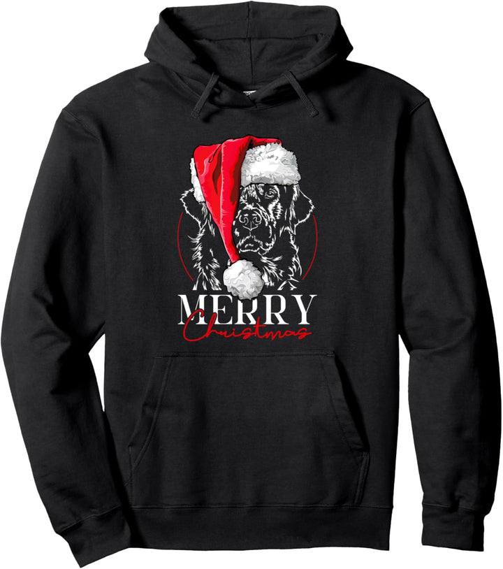 Santa Golden Retriever Merry Christmas Weihnachten Hunde Pullover Hoodie