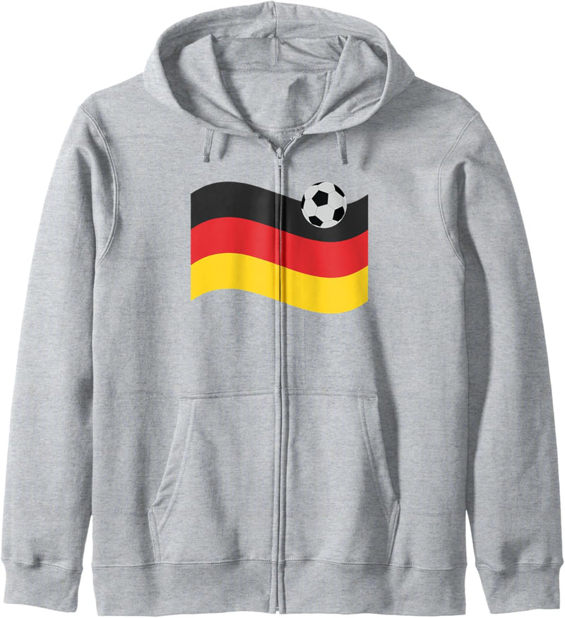 Deutsche Flagge mit Fussball-Grafik/Sports Germany feiern Kapuzenjacke