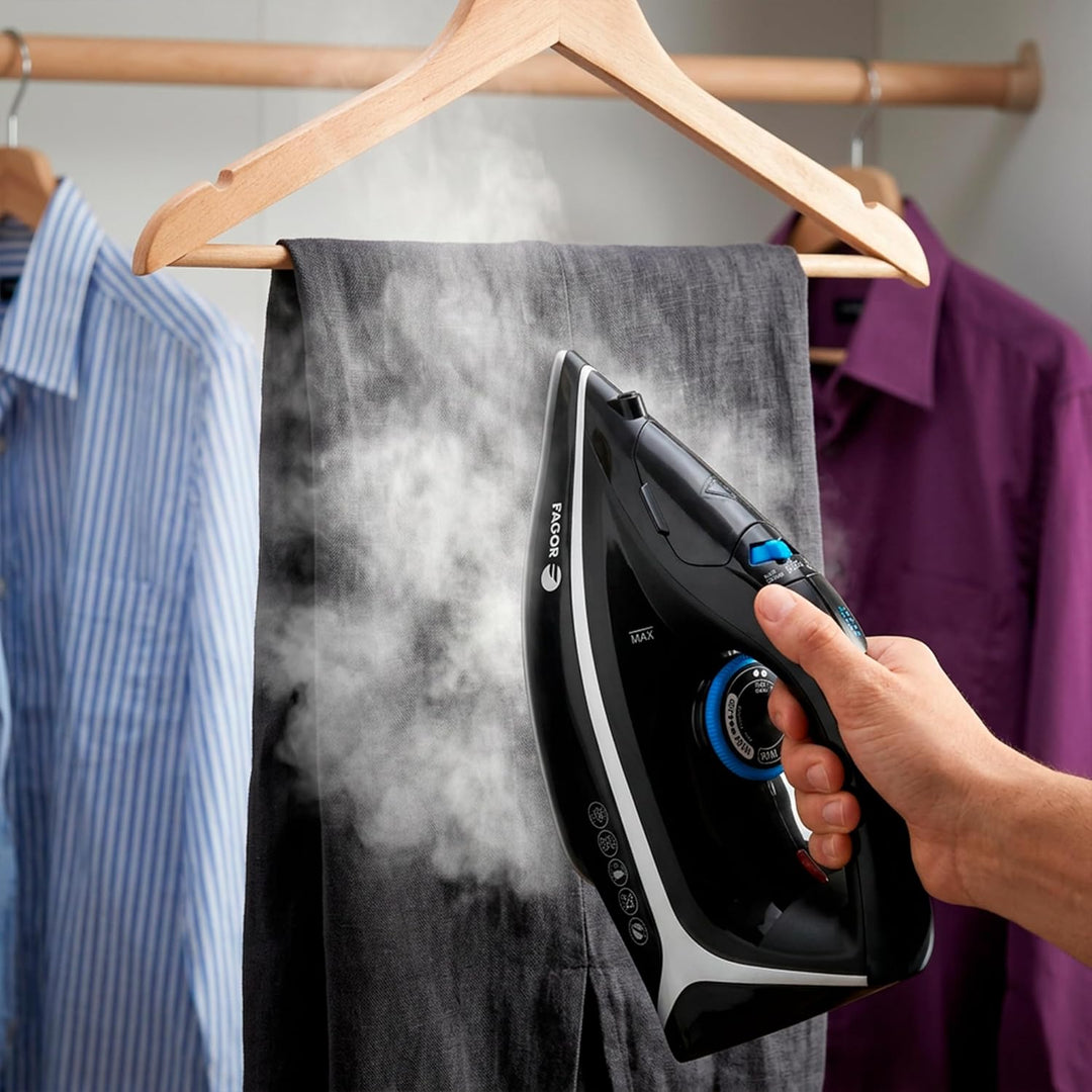 Fagor Kabelloses Bügeleisen Comforta Free Roll mit Ladestation 360 °