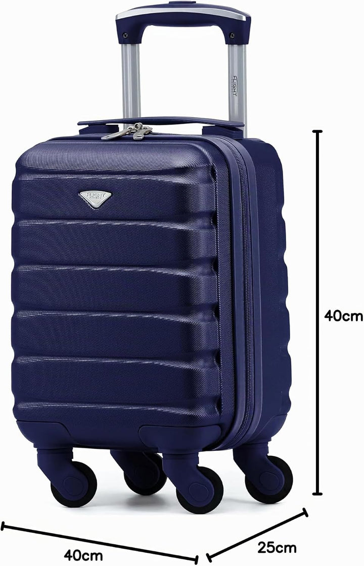 Flight Knight Leichte 4-Rad-abs-hartschalenkoffer Handgepack, Zugelassen Fur Uber 100 Fluggesellscha