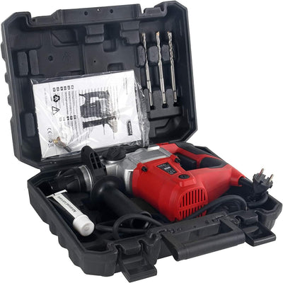 Matrix Bohrmaschine Schlagbohrmaschine Bohrhammer SDS Plus ideal zum Bohren, Meissel von Beton EHD 1