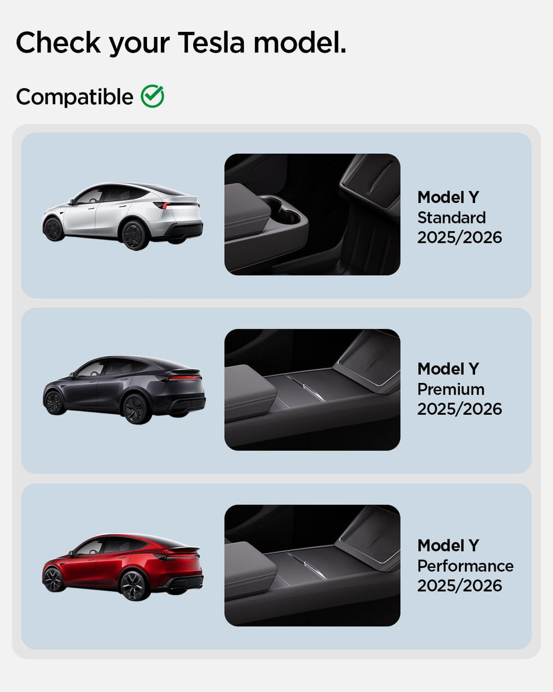 Spigen Tesla Model Y Juniper 2025 2026 Frontemblem mit Logo, Perfekte Passform, Kratzfeste PC-Abdeck