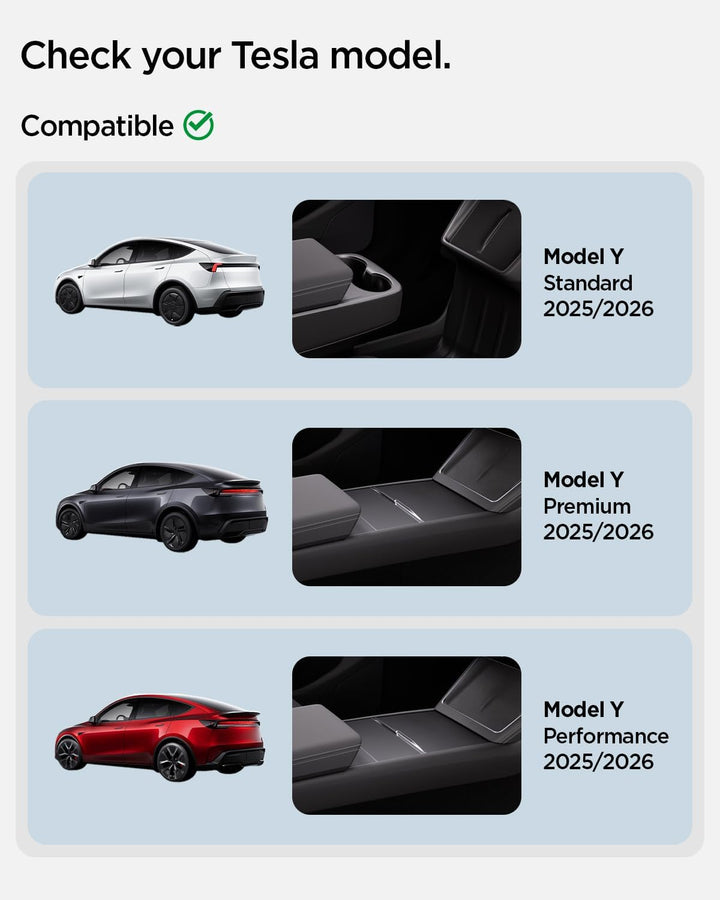 Spigen Tesla Model Y Juniper 2025 2026 Frontemblem mit Logo, Perfekte Passform, Kratzfeste PC-Abdeck