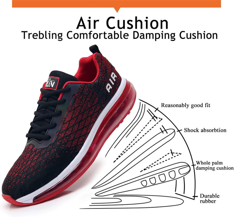 Axcone Damen Herren Sneaker Laufschuhe Air Sportschuhe Turnschuhe Running Fitness Sneaker Outdoors S