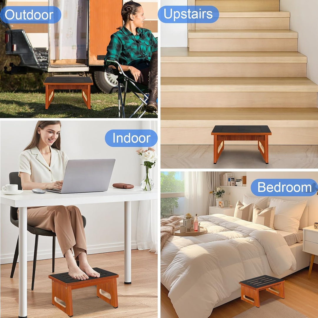 EIN Schritt Hocker für Erwachsene 8.7in mit Rutschfester Gummi-Stepping-Oberfläche, Innen-/Outdoor-h