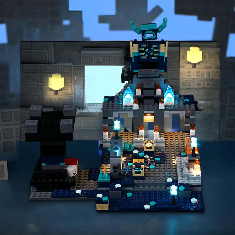 Led Licht Set für Lego Minecraft The Deep Dark Battle 21246 Spielzeug Set, Dekoration DIY Beleuchtun