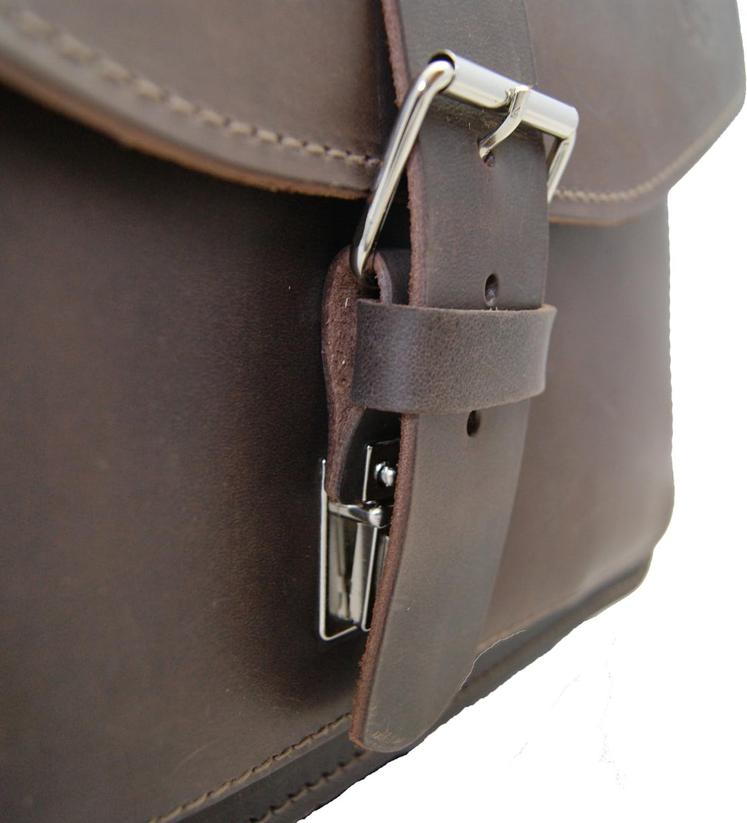 Freiherr von Maltzahn A4 Aktentasche Hubble, 38 cm, braun, Bio-Leder, Made in Germany + Lederpflege