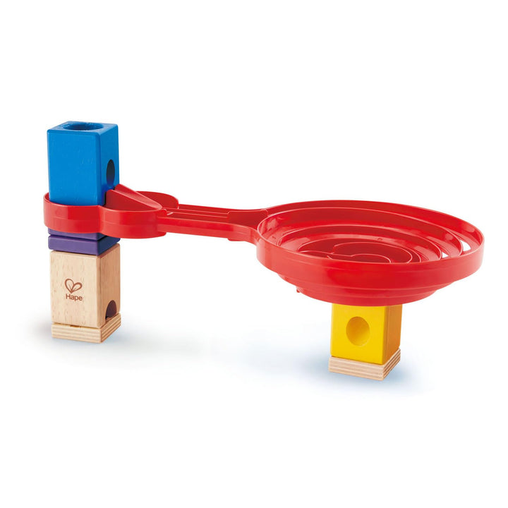 Hape E6026 Double-Sided Spiral Twist , Wood Marble Racetrack Set Puzzle Maze Toddler Toy for Kids, C