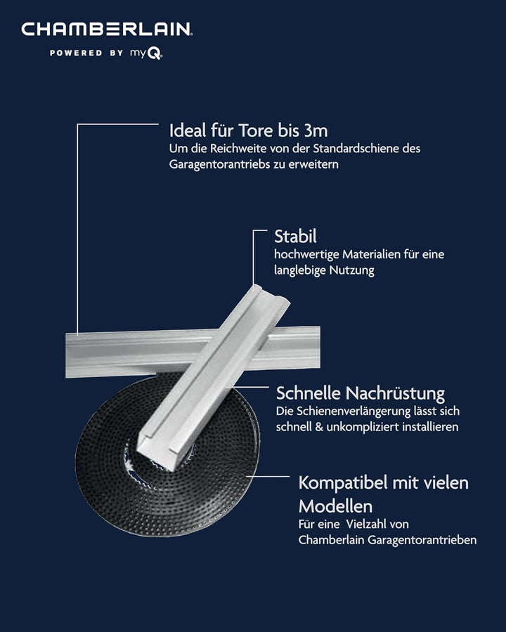 Chamberlain Schienenverlängerungspaket, 3 m, 1 Stück, 810CR5-02