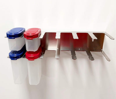 Gewürzregal Gewürz Halter Edelstahl kompatibel für Tupperware Gewürzbehälter TU-V12