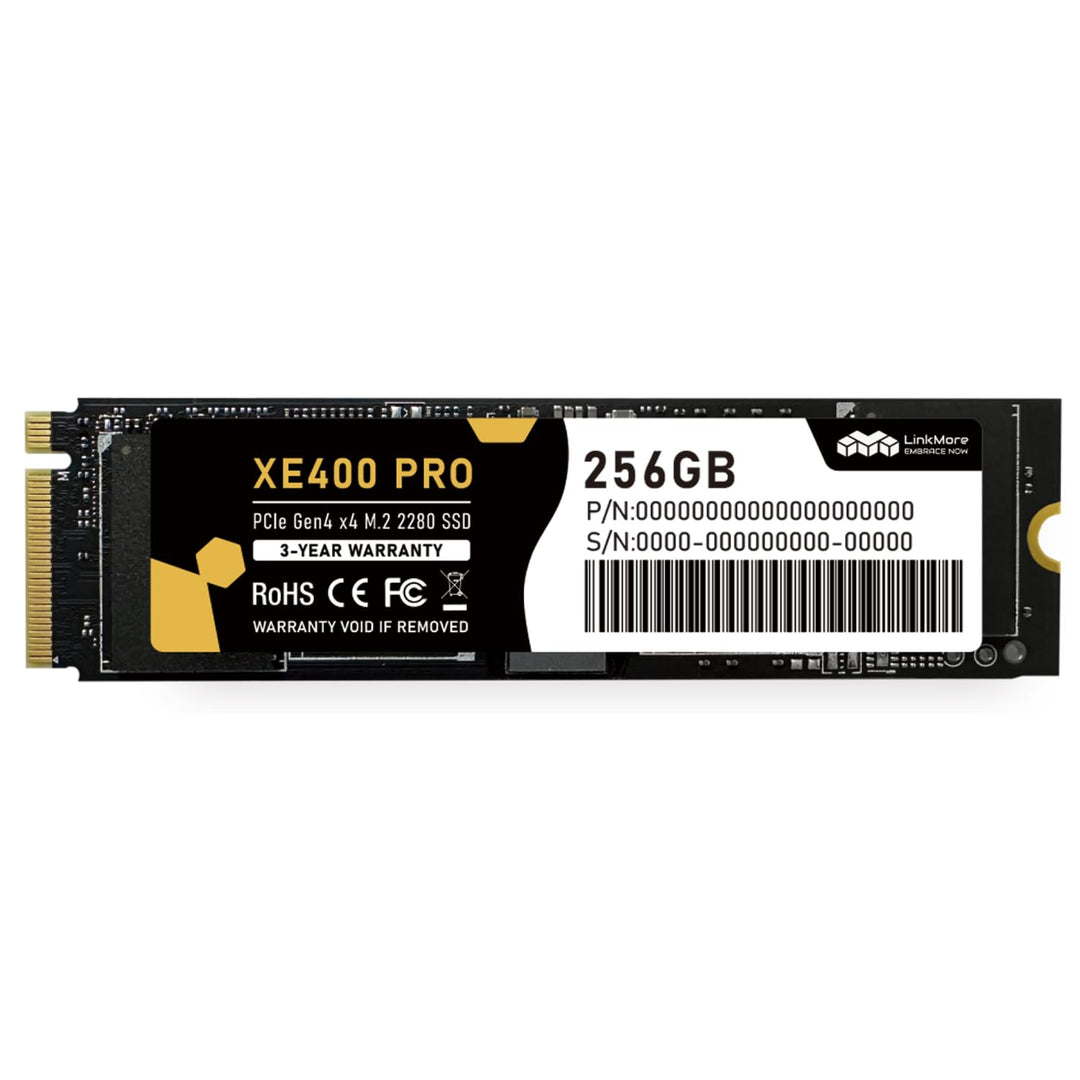 LinkMore XE400 Pro 256GB NVMe SSD M.2 2280, PCIe Gen4 x4 (PCIe 4.0) interne SSD, bis zu 3600 MB/s Le