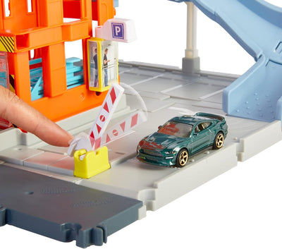 Matchbox HBL60 - Action Drivers Parkgarage Spielset mit 1 Fahrzeug, Spielzeug ab 3 Jahren