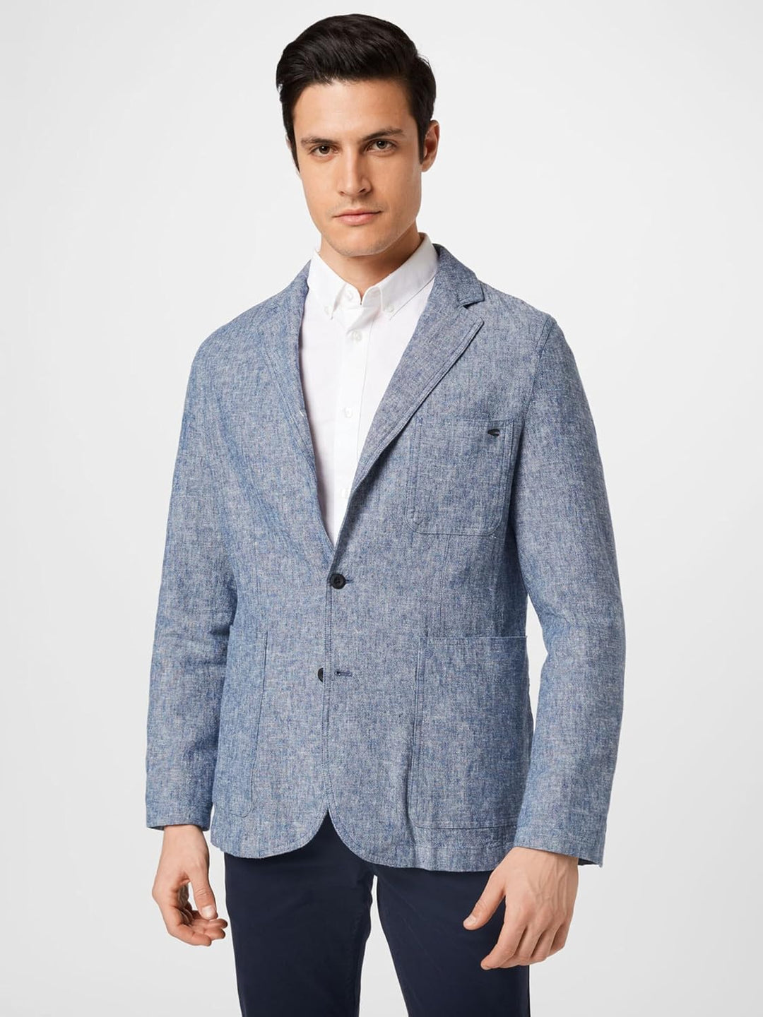 camel active Herren 444135/7I06 Lässiger Blazer 30 Night Blue, 30 Night Blue