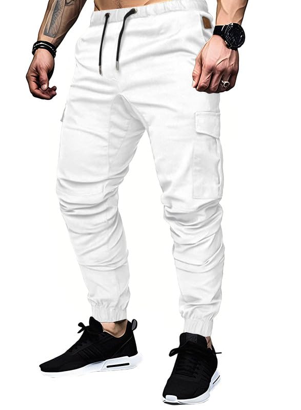 Elegancity Cargohose Herren Chino Hose mit 6 Taschen Cargo Hose Stretch Jogginghose für Männer mit B