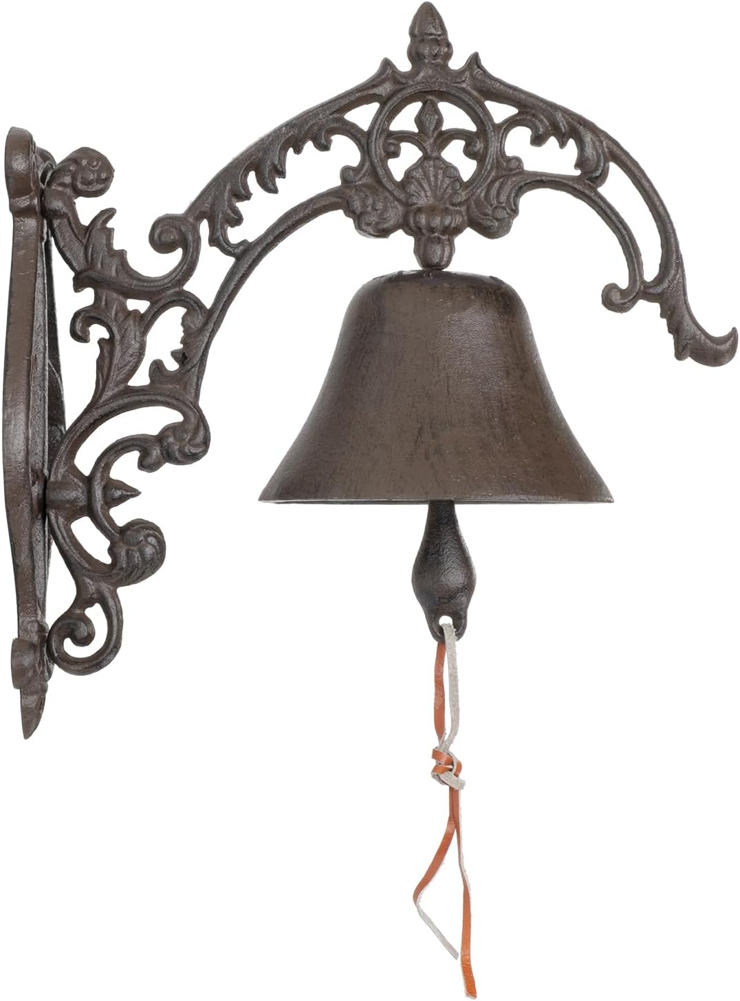Moritz Gusseisen Wandglocke verziert mit Ornamenten Glocke Türglocke 29 cm Höhe Hausglocke antik Sti
