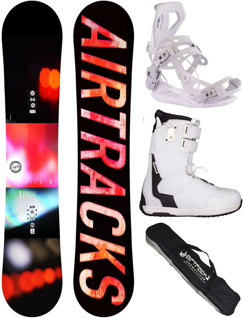 Airtracks Damen Snowboard-Set Lights Rocker + Bindung Master W Fastec + Boots + Sb Bag 138 144 147 1