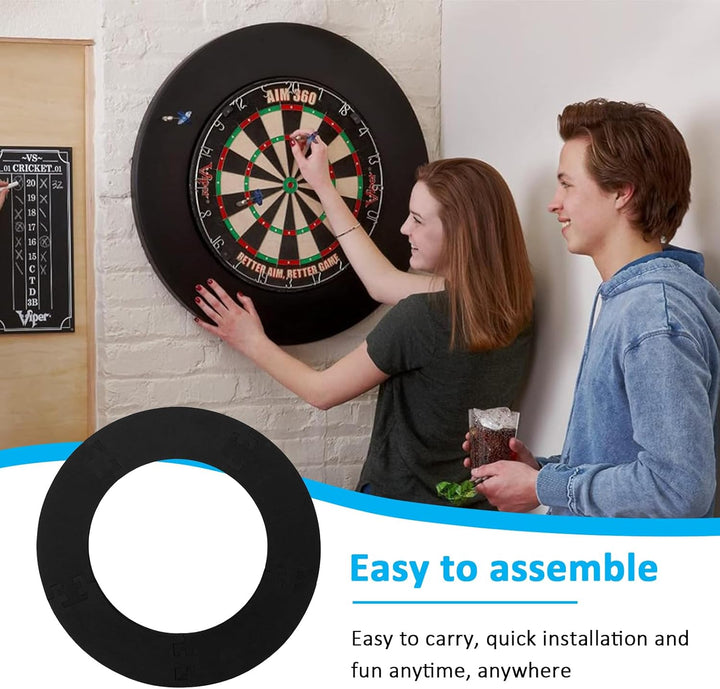 Dartscheibe Schutzring, Ø45 cm Surround Dartscheibe,2,5cm Dick Surround Auffangring Dart Backboard,E