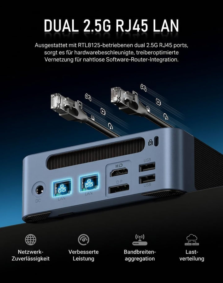 BOSGAME E5 Ryzen 3 5300U Mini Pc, Windows 11 Pro, 4 Cores, 8 Threads, Up to 3.8GHz, 16 GB DDR4 RAM,