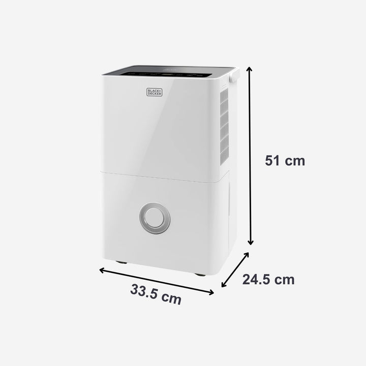 BLACK+DECKER Luftenfeuchter und Luftreiniger | 2 in 1 | 20L/24 Std. | HEPA13-Filter | Trocknungsfunk