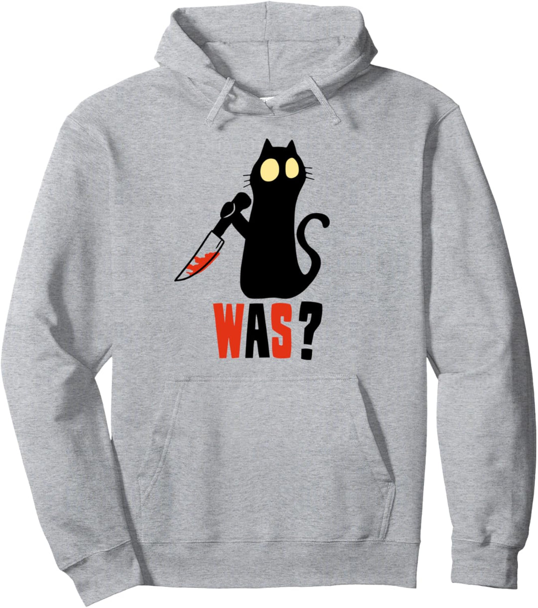 Katze - Was? - Lustiges Katzen Pullover Hoodie
