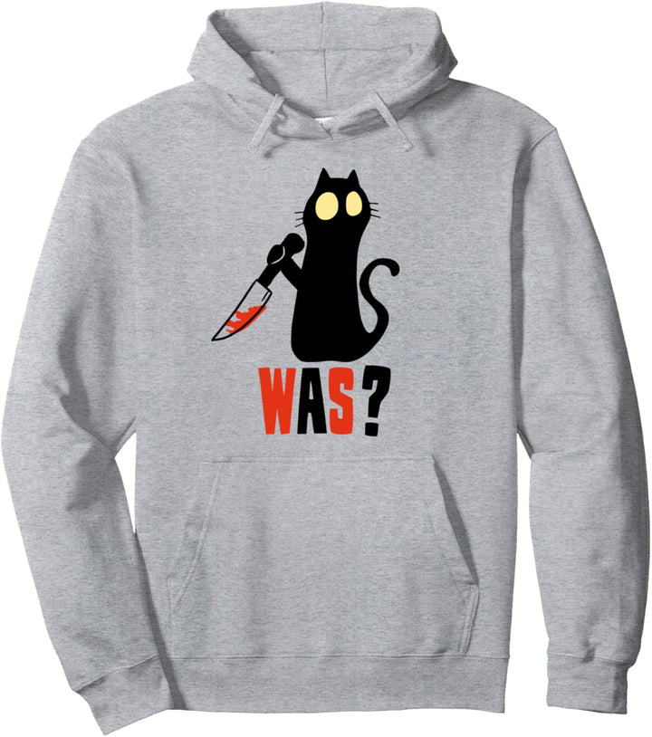 Katze - Was? - Lustiges Katzen Pullover Hoodie