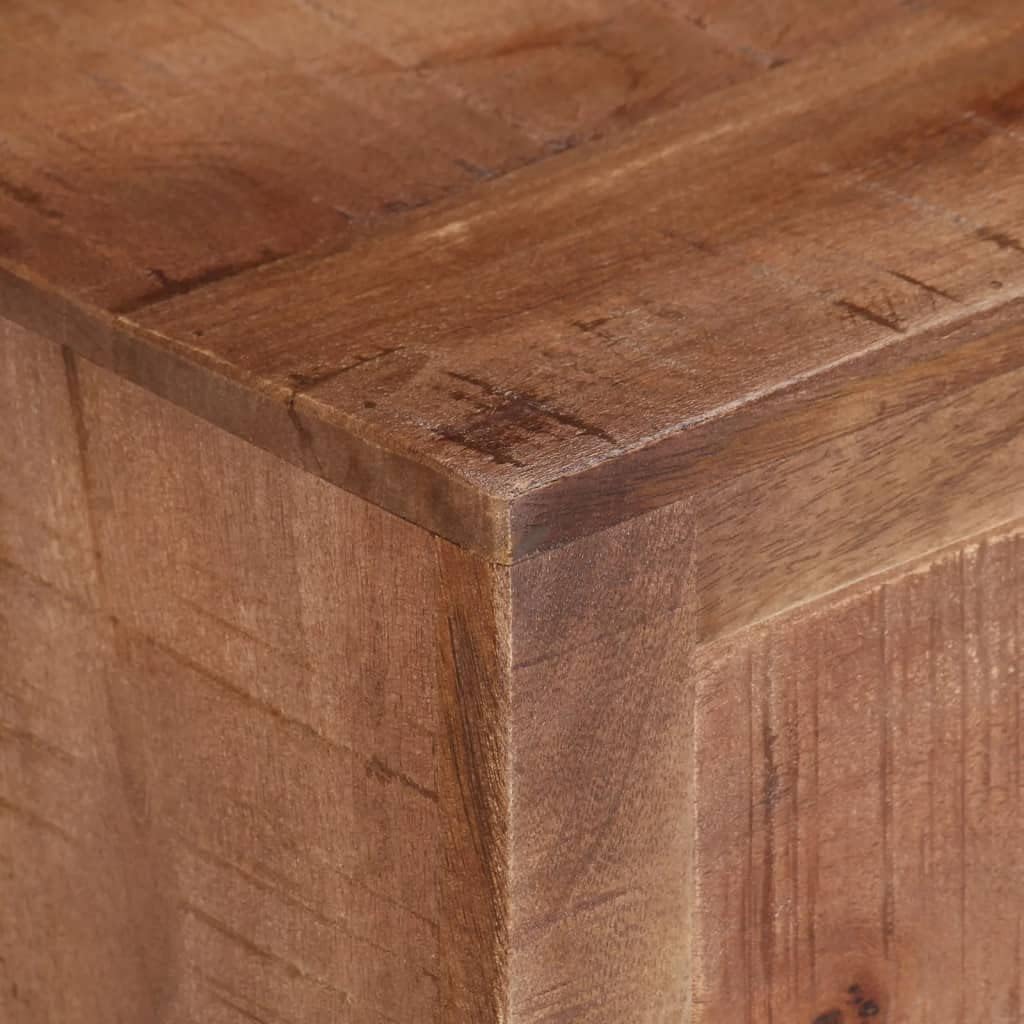 vidaXL Raues Mangoholz TV Schrank Rustikal Lowboard TV Möbel Tisch Board Sideboard Fernsehtisch Fern