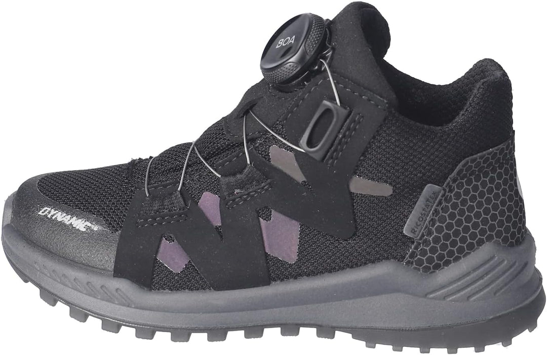 RICOSTA Jungen Stiefel Runner,Kinder Boots,lose Einlage,RicostaTEX,BOA, 28 EU Schwarz 090