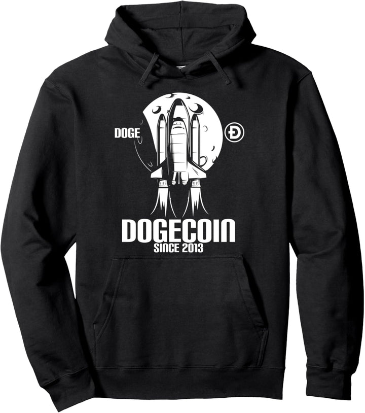 Dogecoin to the Moon Lustige HODL Kryptowährung Meme Krypto Pullover Hoodie